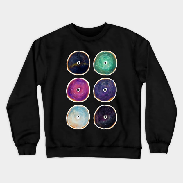 Galaxy Donuts Crewneck Sweatshirt by krimons